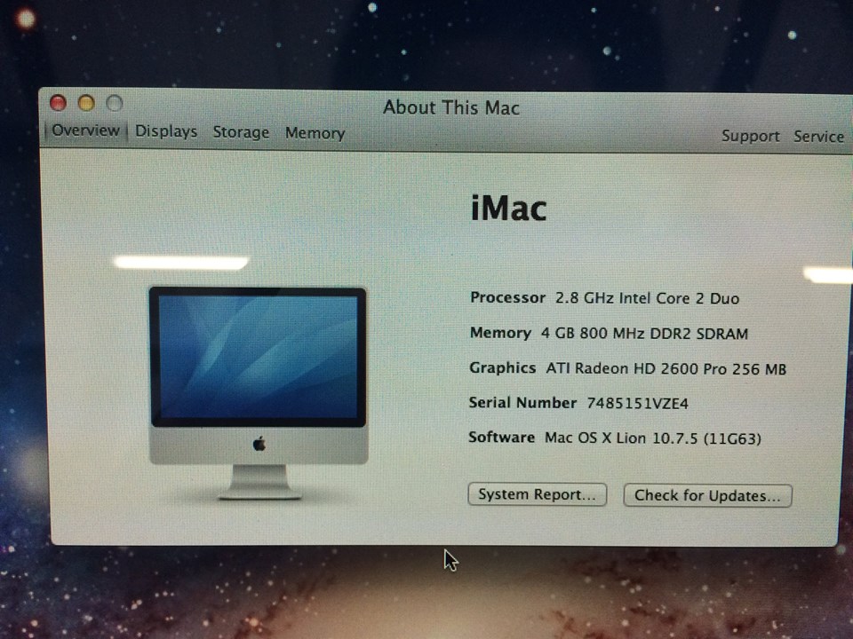 iMac A1225 Hard Drive Upgrade