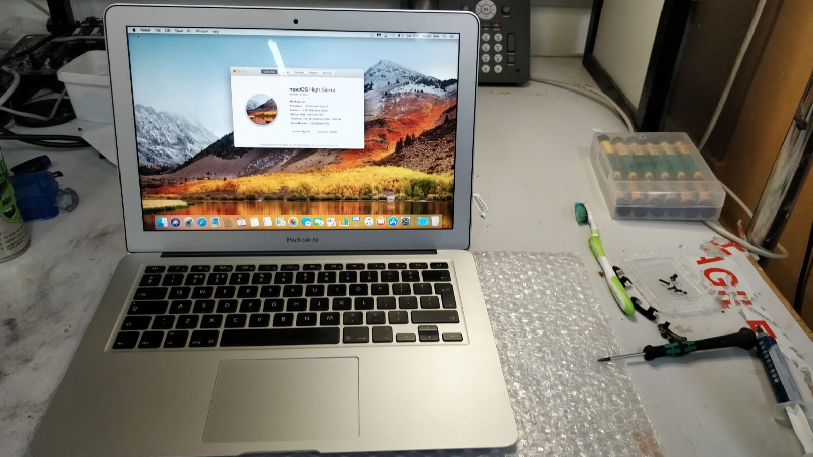 Apple MacBook Air (13-inch, Mid 2013) A1466 Liquid Damage Repair